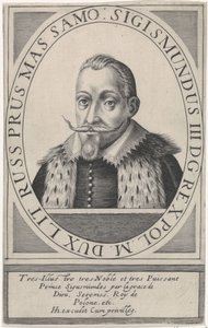 ジギスムント 3 世ヴァーサの肖像、ポーランド王 1566 ～ 1632 年、1608 年 作： Hendrik Hondius the Elder