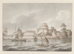 スリナム川のプランテーション Jagtlust 作： Hendrik Huygens