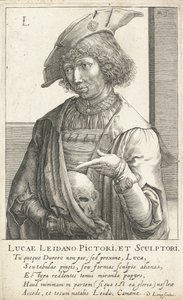 ルーカスファンライデン、オランダの彫刻家兼画家 作： Hendrik I Hondius