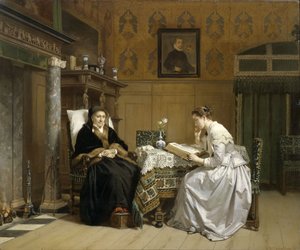 日曜の朝、1865-68 作： Hendrik Jacobus Scholten