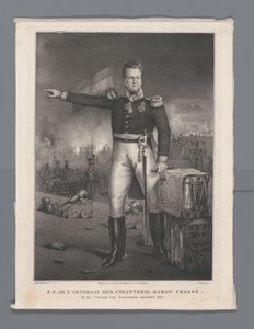 彼ら。 中尉 歩兵大将、シャッセ男爵。 1832 年 12 月、アントワープの城塞で (オブジェクトのタイトル) 作： Hendrik Jan Heerenbrood