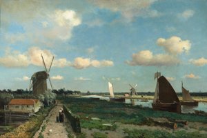 トレクリエ、1870 作： Hendrik Johannes Weissenbruch