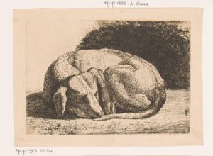 眠る犬 作： Hendrik Jozef Franciscus van der Poorten