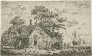 川沿いの農場 作： Hendrik Kobell