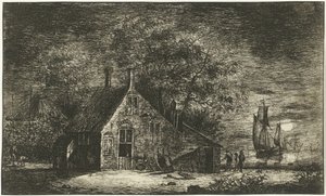 川沿いの農場 作： Hendrik Kobell