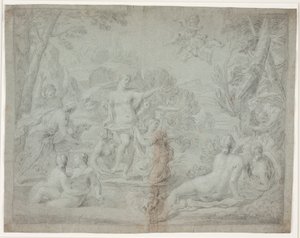 ダイアナとアクテオン。 (Ovid, Net., III, 175 ff.)