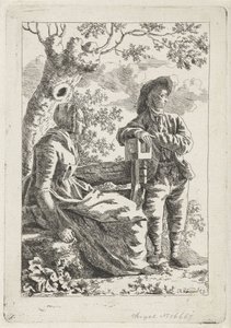 木の近くの男と女 作： Hendrik Kuipers