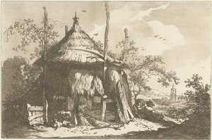 Herders bij een hooberg 風景画を学ぶ人のために計算された12のデザイン（連載タイトル） 作： Hendrik Meijer