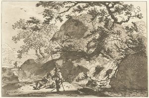 Landschap met een visser en eenrustende man 風景画を学ぶ人のために計算された12のデザイン（連載タイトル） 作： Hendrik Meijer