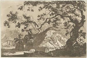 Landschap met twee boerderijen 風景画を学ぶ人のために計算された12のデザイン（連載タイトル） 作： Hendrik Meijer