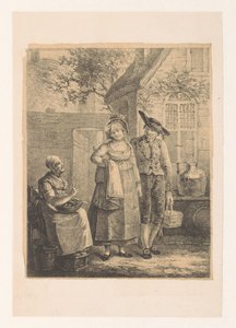 老婆が若いカップルに話しかける 忠告 作： Hendrik Rochussen