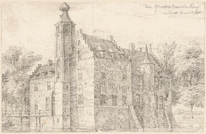 St. Michielsgestel 近くの Grote Ruwenberg 城 作： Hendrik Spilman