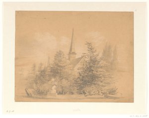 木々の間の教会 作： Hendrik Valkenburg