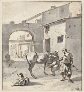 イタリアの町の鍛冶屋 作： Hendrik Verschuring