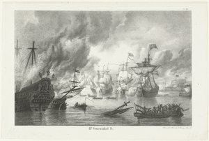 チャタムへの旅、1667 作： Hendrik Vettewinkel
