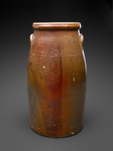 チャーン、c。 1880-1905（すべり釉石器） 作： Hendrik Voogd