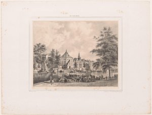 Spaarne からのハールレムの眺め 作： Hendrik Wilhelmus Last