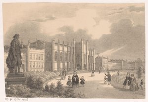 1849年頃のウィレムスパークのウィレムスホフの眺め 作： Hendrik Wilhelmus Last