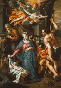 羊飼いの礼拝、 作： Hendrick de Clerck