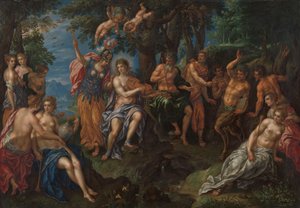 アポロとパンの争い 作： Hendrik de Clerck