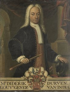 オランダ領東インド総督ディーデリク・ヴァン・ドゥルヴェンの肖像 作： Hendrik van den Bosch