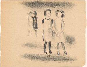 通りの女の子 作： Henk Henriët