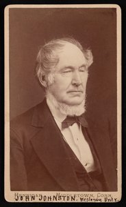 ジョン・ジョンストンの肖像、1806～1879年、1876年以前。 作： Hennigar Bros