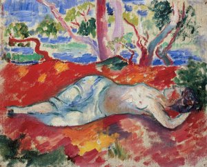 眠る女 作： Henri Charles Manguin