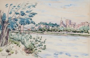 アヴィニョン、教皇の宮殿 作： Henri Charles Manguin