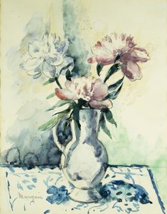 牡丹の花束; 牡丹の花束 作： Henri Charles Manguin