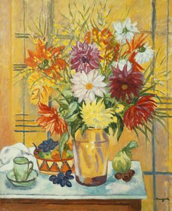 花瓶の花; 花瓶の花 作： Henri Charles Manguin