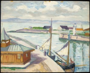 オンフルール 作： Henri Charles Manguin