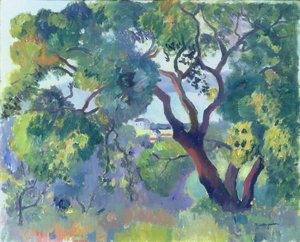 サントロペの風景 作： Henri Charles Manguin