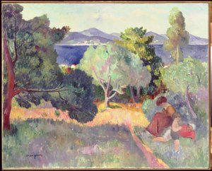 サントロペの道 作： Henri Charles Manguin