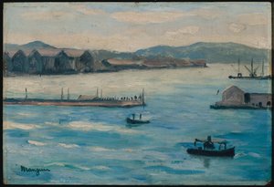 トゥーロン、港の入り口 作： Henri Charles Manguin