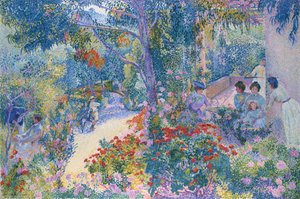 庭園の午後 作： Henri Edmond Cross