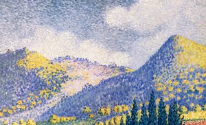 山の風景 作： Henri Edmond Cross