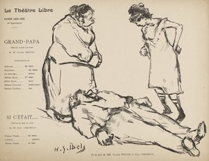 グランパパとシルエタイトの自由劇場制作プログラム 作： Henri Gabriel Ibels