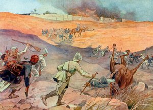 ダホメの征服: 「」アボメの門にいるドッズ大佐の軍隊 作： Henri Gaston Darien