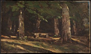 ベンチ 作： Henri Joseph Harpignies