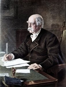 オットー、プリンス・フォン・ビスマルク（1815 - 1898）、ドイツの政治家（万聖節の絵画による。 作： Henri (after) Toussaint