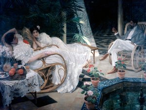 「パティオ」、19世紀。 作： Henri Achillo Zo