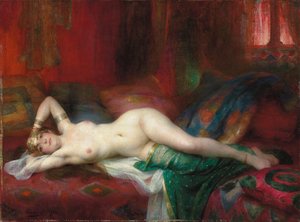 オダリスク、1920 作： Henri Adrien Tanoux