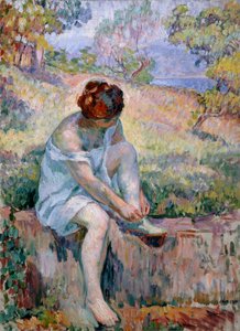 「入浴前」、1906-1907年。 作： Henri Lebasque