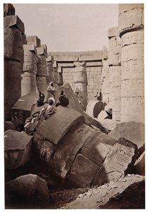 カルナック遺跡、1900年頃（写真） 作： Henri Béchard