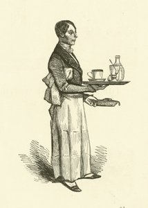 喫茶店のウェイター（彫刻 作： Henri Bonaventure (after) Monnier