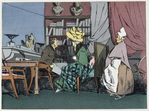 謁見する部門長 - アンリ・モニエの「行政モラル」にて 作： Henri Bonaventure Monnier