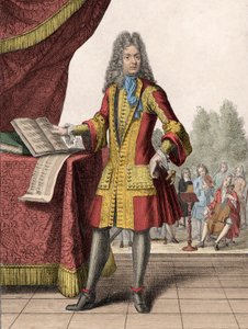 ジャン=バティスト・ルリーの肖像（1632-1687） 作： Henri Bonnart