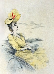 夢を見る女性