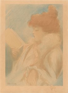 読む女性 作： Henri Boutet
